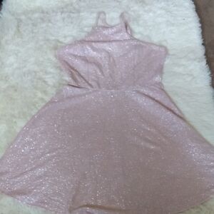 Review Glittering Pink Formal Dress